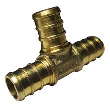 10 PIECES 1" X 1" X 1" PEX TEE - BRASS CRIMP FITTINGS (LEAD-FREE) NSF (visit our's  store XFITTING for more size) - B07BCQHZGM